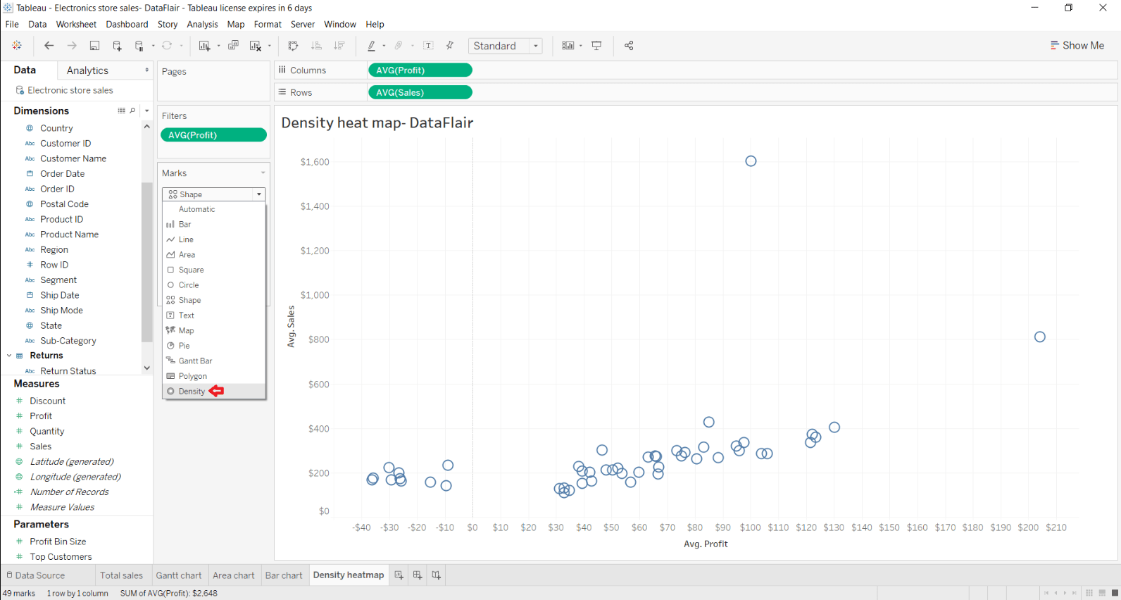 Convert your Plot into a Density Tableau Heatmap